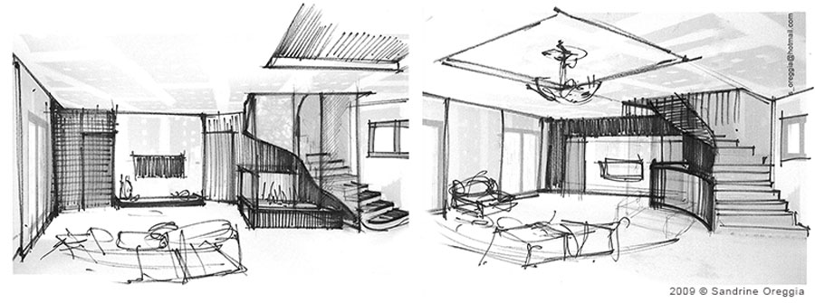 croquis salon